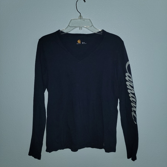 Carhartt Tops - Navy Blue Carhartt Long Sleeve Shirt